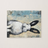 Mixed Media Rabbit Puzzle (Horizontal)