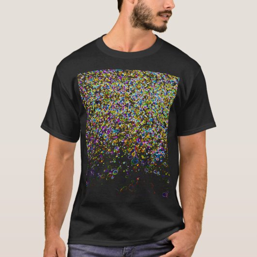 Mixed Media Spheroids Style Bio Design T-Shirt (Vorderseite)