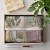 Mixed Media Style Scrapbook Blumenhintergrund E Seidenpapier (Geschenk)