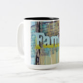 Mixed Media Zweifarbige Tasse (Vorderseite Links)