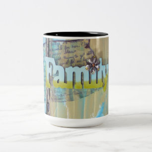 Mixed Media Zweifarbige Tasse