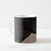 Mixed mediale Malerei, minimalistisch abstraktes D Kaffeetasse (Vorderseite Links)