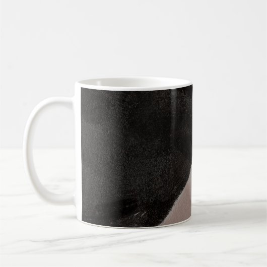 Mixed mediale Malerei, minimalistisch abstraktes D Kaffeetasse (Links)
