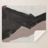 Mixed mediale Malerei, minimalistisch abstraktes D Sherpadecke (Vorderseite (Horizontal))