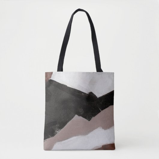 Mixed mediale Malerei, minimalistisch abstraktes D Tasche (Vorderseite)