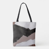 Mixed mediale Malerei, minimalistisch abstraktes D Tasche (Rückseite)