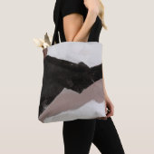 Mixed mediale Malerei, minimalistisch abstraktes D Tasche (Von Nahem)