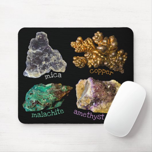 Mixed Minerals Rock Nature Fotografy Rockhound Mousepad (Mit Mouse)