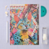 Mixed Mixed Paper Cat Collage Tissue Paper Seidenpapier (Handwerk)