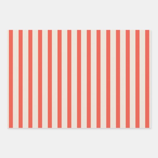 Mixed Modern Strip Weihnachtsfeiertag Geschenkpapier Set (Vorderseite 2)