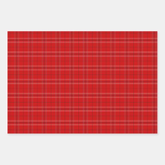 Mixed-Muster in Rot und Schwarz Geschenkpapier Set (Vorderseite 3)