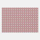 Mixed-Muster in Rot und Schwarz Geschenkpapier Set (Vorderseite 2)
