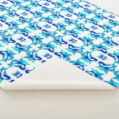 Mixed-Muster Original-Design und digitales zeichn. Sherpadecke (3/4)