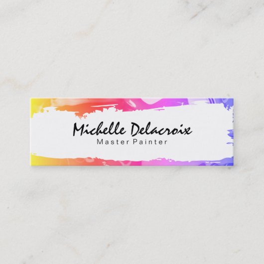 Mixed Paint | Vibrant II Mini Visitenkarte (Vorderseite)