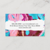 Mixed Paint | Vibrant II Visitenkarte (Rückseite)