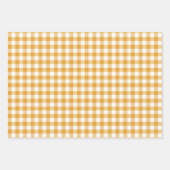 Mixed Patterns Marigold Stripes Gingham Polka Dot Geschenkpapier Set (Vorderseite 2)