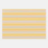 Mixed Patterns Marigold Stripes Gingham Polka Dot Geschenkpapier Set (Vorderseite)