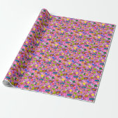 😍 Mixed Pickleball Rosa Geschenkpapier (Ungerollt)