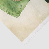 Mixed Race Steampunk Doll, Green AM6 Decoupage Seidenpapier (Ausschnitt)