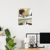 Mixed Rennen Boy Lesebuch auf Sofa Poster (Heimbüro)