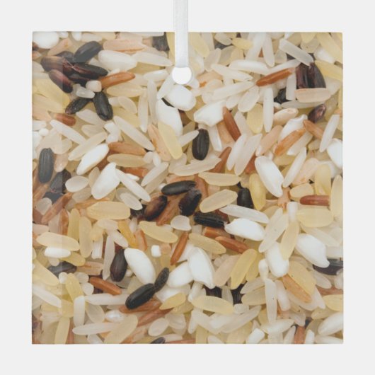Mixed Rice Ornament Aus Glas (Vorderseite)