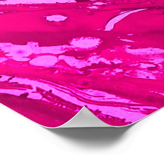 Mixed Rosa Farbhintergrund Poster (Ecke)