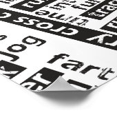 Mixed Run Runner Theme Poster (Ecke)