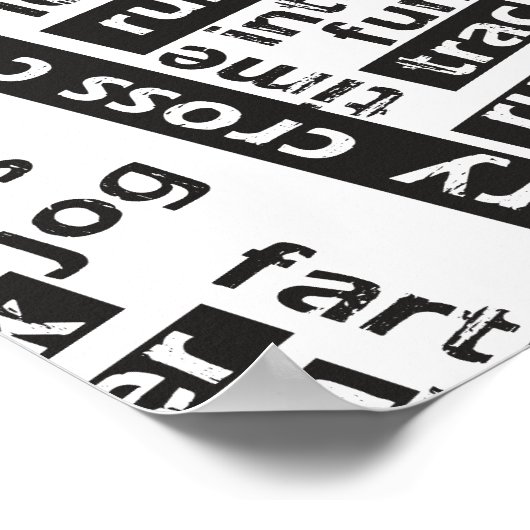 Mixed Run Runner Theme Poster (Ecke)