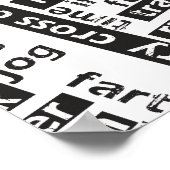 Mixed Run Runner Theme Poster (Ecke)