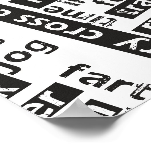 Mixed Run Runner Theme Poster (Ecke)