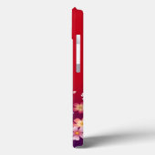 Mixed Sakura Blossoms Kimono Style Red & Purple Case-Mate iPhone Hülle (Rückseite / Links)