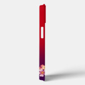 Mixed Sakura Blossoms Kimono Style Red & Purple Case-Mate iPhone Hülle (Rückseite / Rechts)
