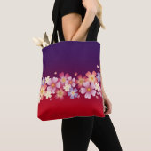Mixed Sakura Blossoms Kimono Style Red & Purple Tasche (Von Nahem)