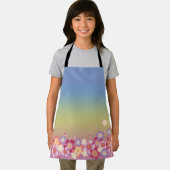 Mixed Sakura Blossoms Kimono Style Regenbogen Schürze (Insitu)