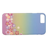 Mixed Sakura Blüten Kimono-Regenbogen Case-Mate iPhone Hülle (Rückseite (Horizontal))