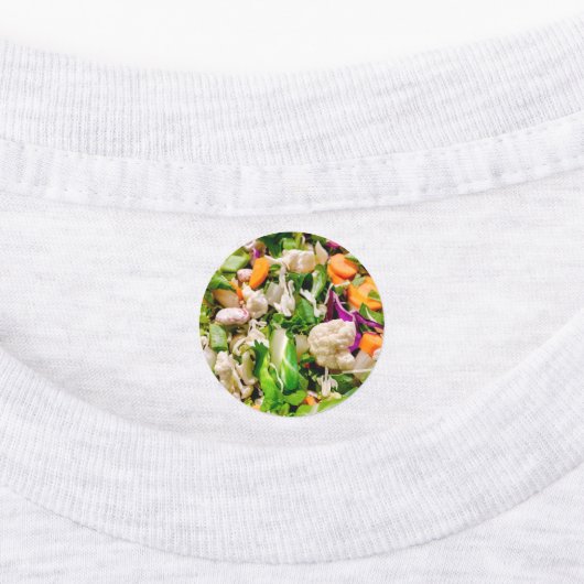 Mixed salad etiketten (Befestigt)