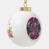 Mixed Signale Snowflake Zinnwein Weihnachtsschmuck Keramik Kugel-Ornament (Links)