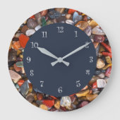 Mixed Stone Kitchen Clocks Große Wanduhr (Vorderseite)