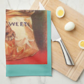 Mixed Süßigkeiten Cat von Louis Wain Geschirrtuch (Viertel Falte)