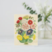 Mixed Vintag florale niedliche Postkarte (Stehend Vorderseite)