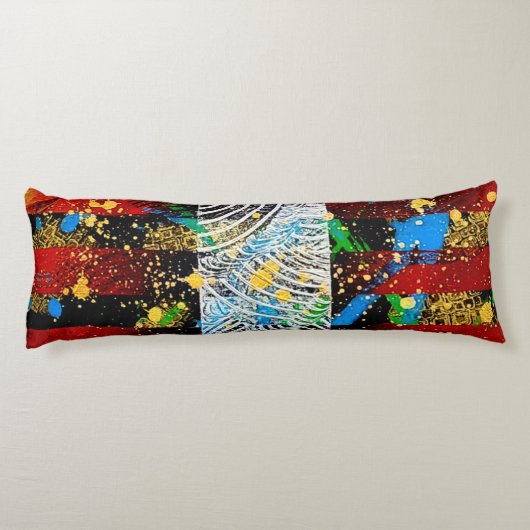 MIXED von Christèle Chabrette Seitenschläferkissen (Rückseite)