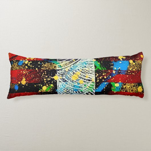 MIXED von Christèle Chabrette Seitenschläferkissen (Vorderseite)