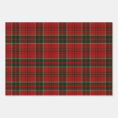 Mixed Winter Weihnachten Karierte Muster Geschenkpapier Set (Vorderseite 3)