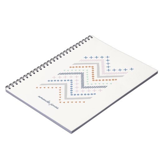 Mixed Zig Zag Journal - Cobalt Notizblock (Linke Seite)