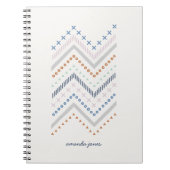 Mixed Zig Zag Journal - Cobalt Notizblock (Vorderseite)