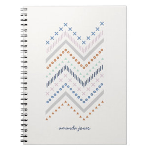 Mixed Zig Zag Journal - Cobalt Notizblock