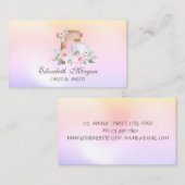 Mixer Blume Bäckerei Holographisch Visitenkarte (Vorne/Hinten)