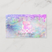 Mixer Blume Glitzer Tropfen Opal Bäckerei Visitenkarte (Vorderseite)