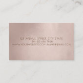 Mixer Blume Rose Gold Brush Circle Bäckerei Visitenkarte (Rückseite)