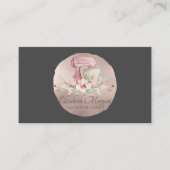 Mixer Blume Rose Gold Brush Circle Bäckerei Visitenkarte (Vorderseite)